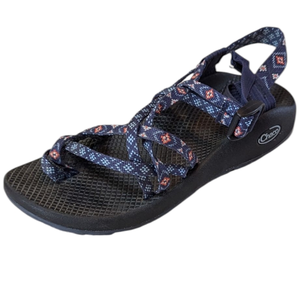 Chaco Women's Z/Cloud Patterned Strap Sandal - Navy